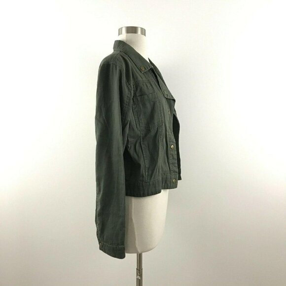 Sound & Matter Jacket Women M Green Beige Crochet - Picture 4 of 7